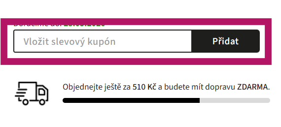 Vložení slevového kupónu na Francobene.cz