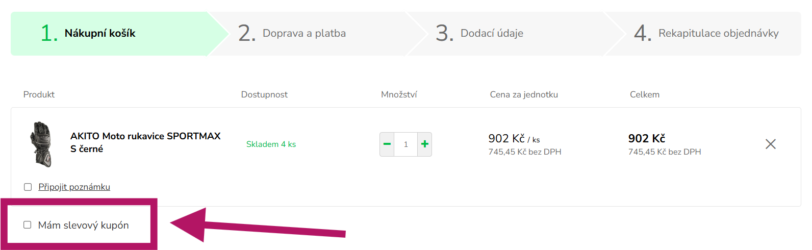 Jak uplatnit slevový kód na MS Planet